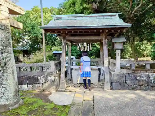 五社神社（五島市）の手水