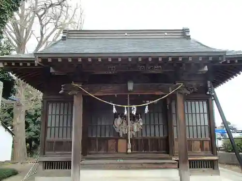 新井宿　子日神社の本殿