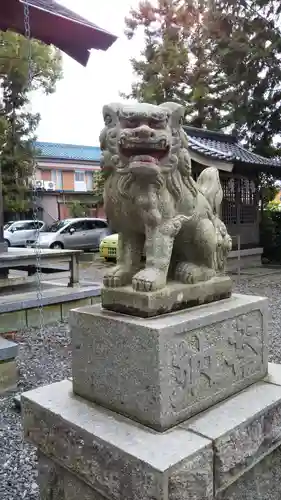 月見里神社の狛犬