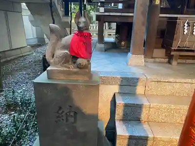 築土神社の狛犬