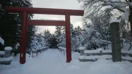 比布神社の鳥居