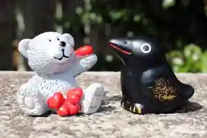 くまくま神社(導きの社 熊野町熊野神社)の狛犬(2022年04月16日(土) 19時34分15秒投稿)