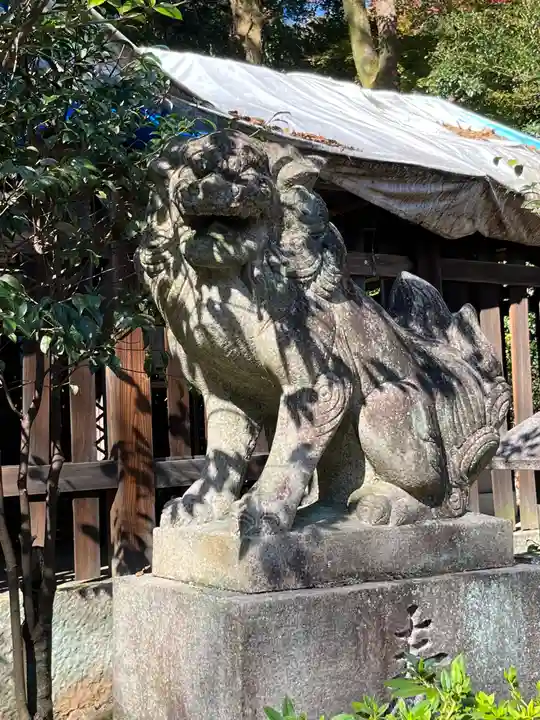 關蝉丸神社下社の狛犬