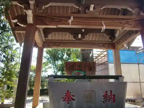多田朝日森稲荷神社の手水舎