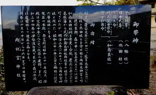 両社宮神社（宮町）の歴史