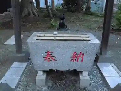 旭鎮守八幡神社の手水舎