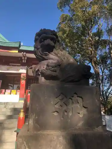 多摩川浅間神社の狛犬