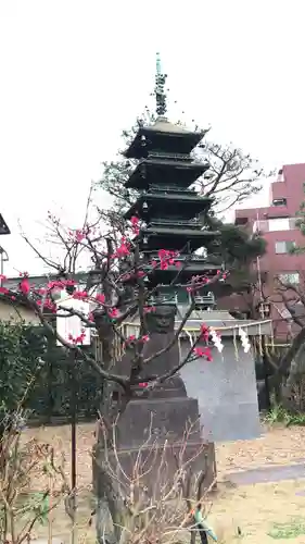 五方山熊野神社の塔