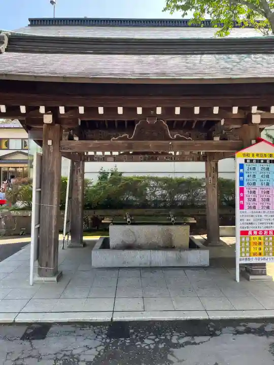 宮城縣護國神社の手水舎