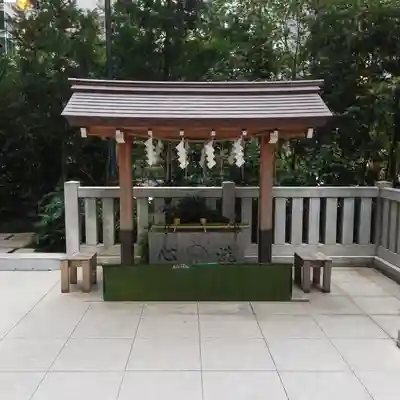 福徳神社（芽吹稲荷）の手水舎