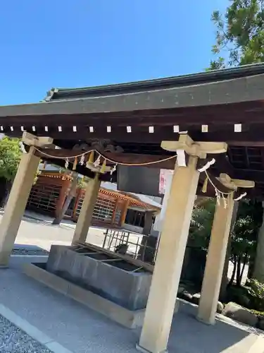神明神社の手水舎