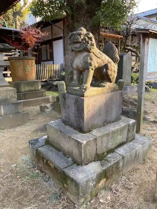 西向天神社の狛犬