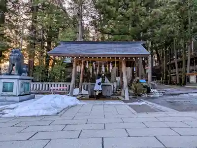 諏訪大社の手水舎