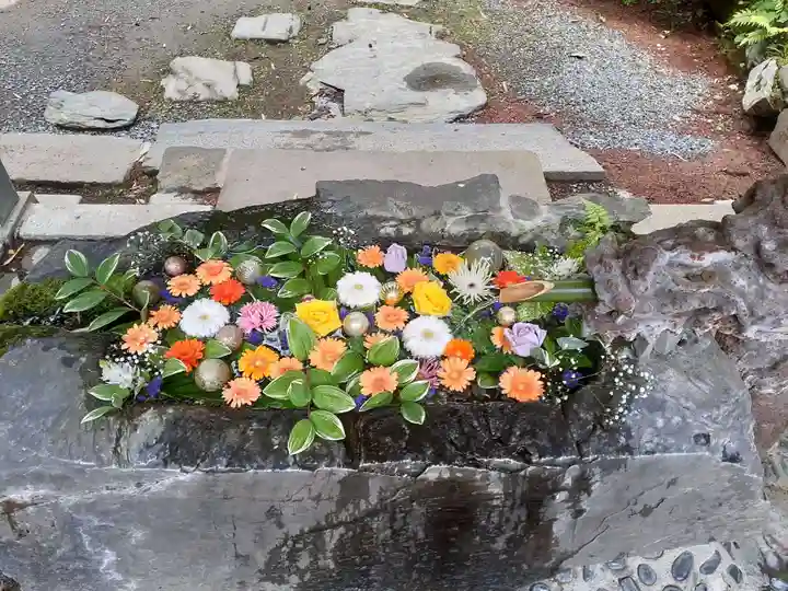 柳津虚空蔵尊 寳性院の手水舎