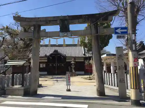 瓜破天神社の鳥居