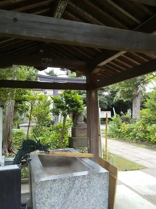 鷺宮八幡神社の手水舎