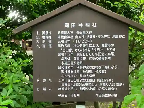 神明社（岡田神明社）(愛知県)