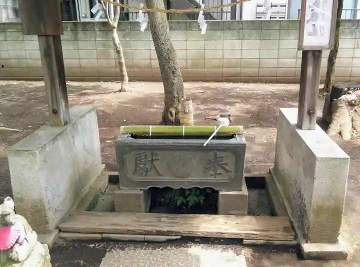 松庵稲荷神社の手水舎
