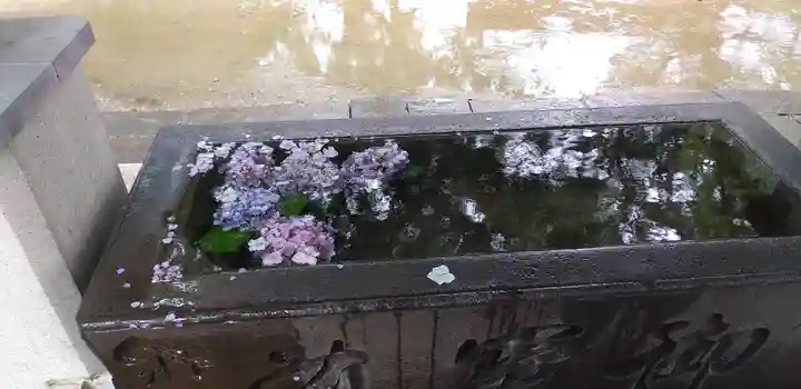 越谷香取神社の手水舎