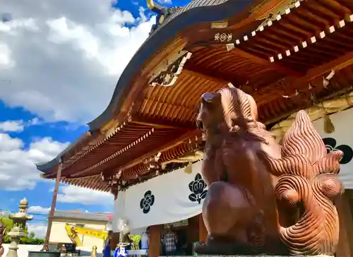 岸城神社の狛犬