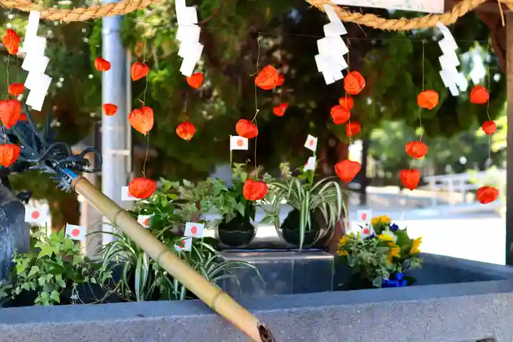 三津厳島神社の手水舎