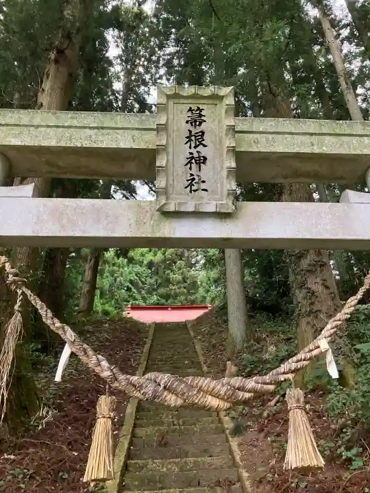 山田箒根神社の鳥居