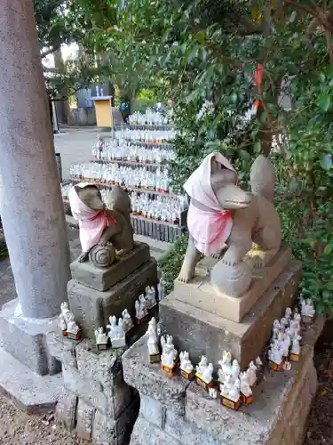 多田朝日森稲荷神社の狛犬