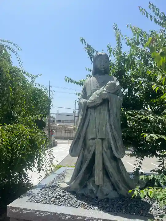 綱敷天満宮の像