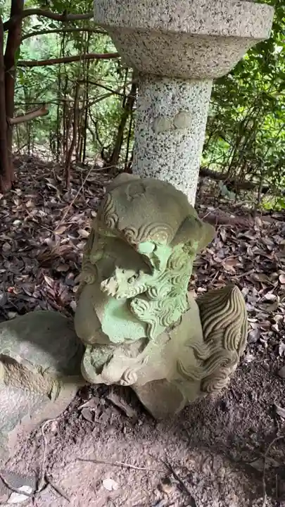 葛木二上神社の狛犬