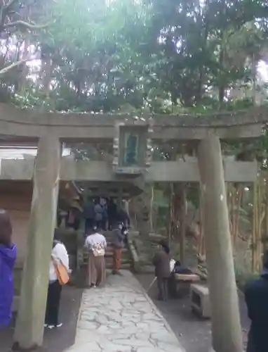 高良大社奥宮（奥の院）の鳥居