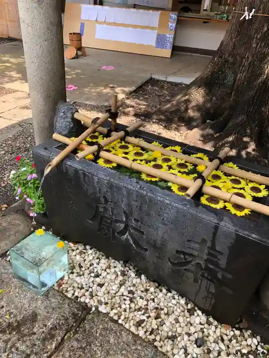 上目黒氷川神社の手水舎