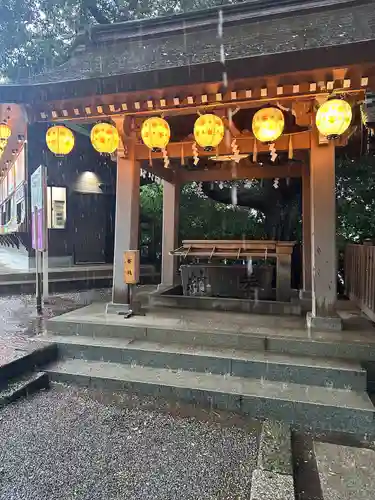 検見川神社の手水舎