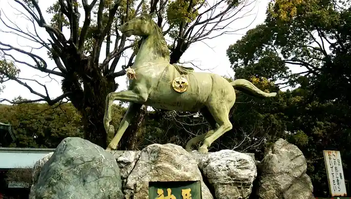 真清田神社の狛犬