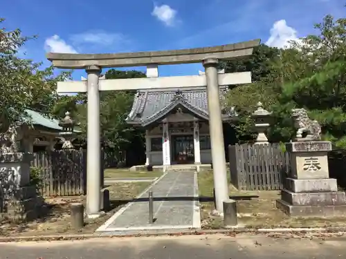 津島社（大草津島神社）の鳥居