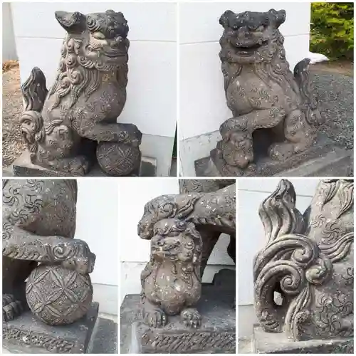 上手稲神社の狛犬