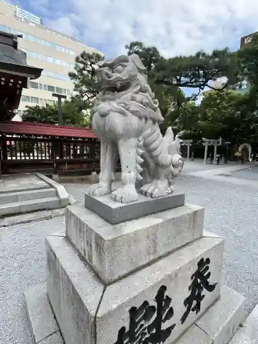 警固神社の狛犬