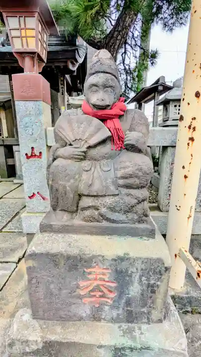 猫実庚申塔の狛犬