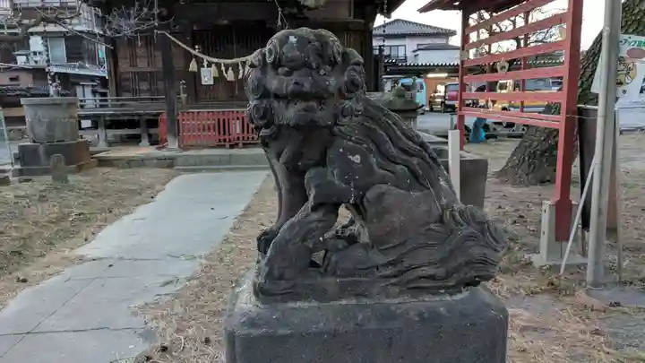 青梅神社の狛犬