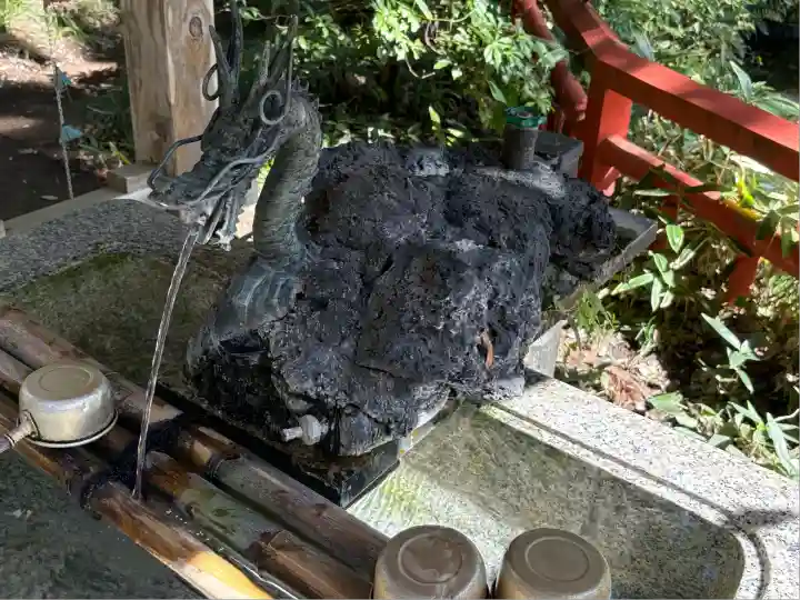 間々田八幡宮の手水舎