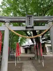 新町諏訪神社の鳥居