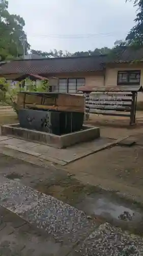 子鍬倉神社の手水