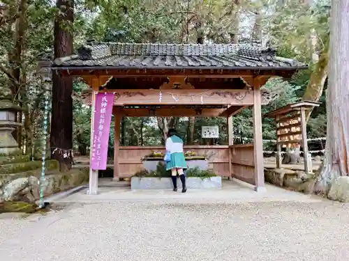 積田神社の手水舎