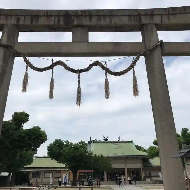 難波大社 生國魂神社の鳥居