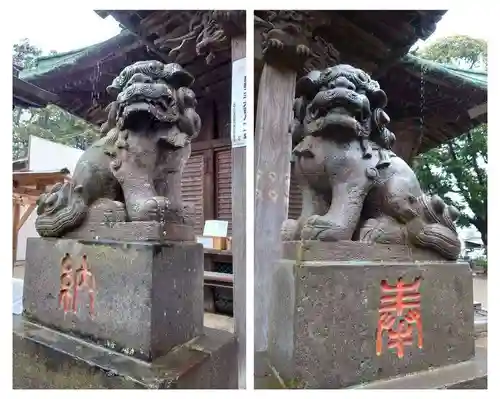 下総国三山　二宮神社の狛犬