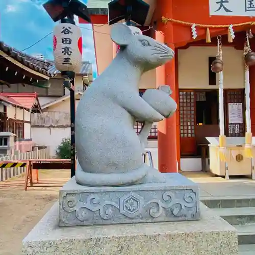 敷津松之宮　大国主神社の狛犬