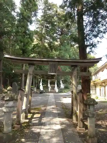 村檜神社の鳥居