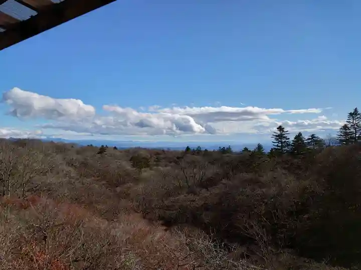 碓氷峠熊野神社の景色