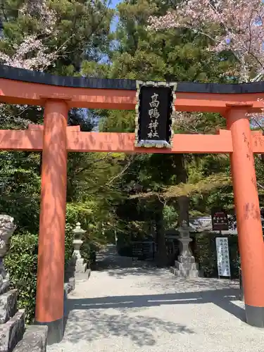 高鴨神社の鳥居