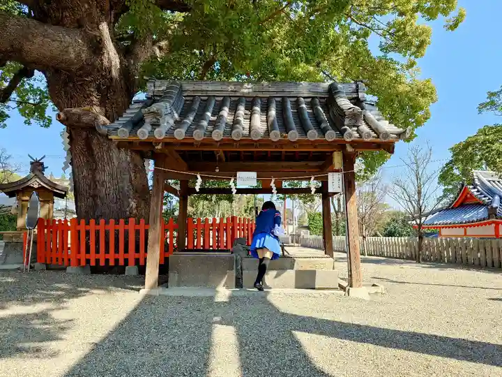 百舌鳥八幡宮の手水舎