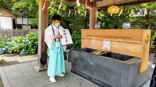 旭川神社の手水